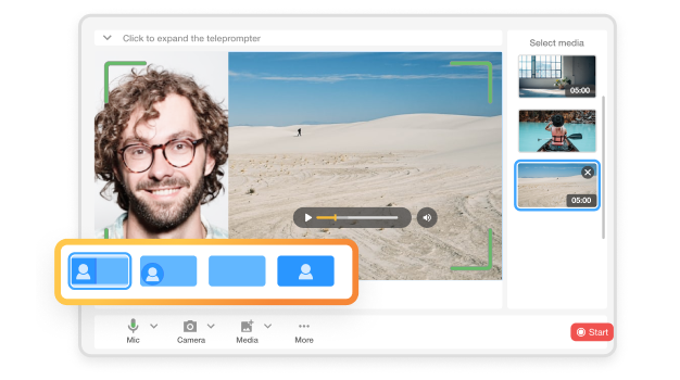 Launch promo video creator: record your screen, face, or both with live annotations in Visla